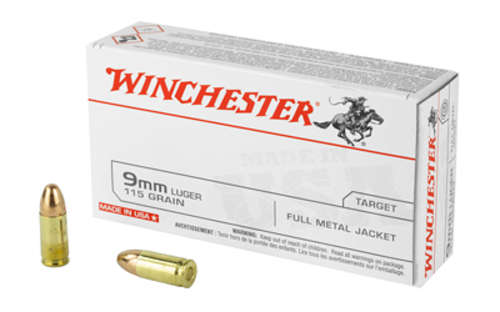 Ammunition Winchester Ammunition USA 9mm WIN USA 9MM 115GR FMJ 50/500